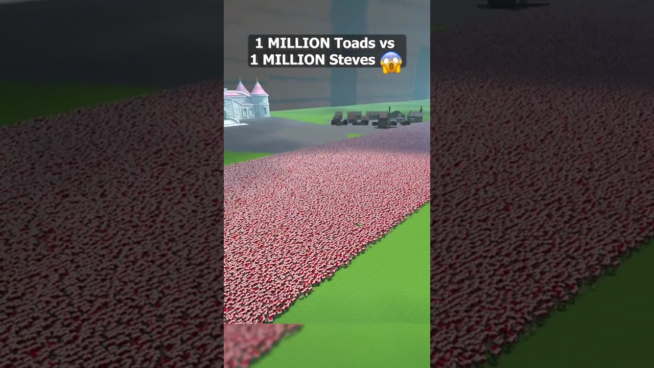 1 million toads VS 1 million steves