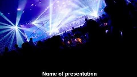 Music Show PowerPoint Template by PoweredTemplate.com