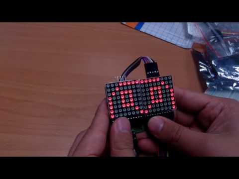 ARDUINO 8*8 led 一張圖片後跑馬燈