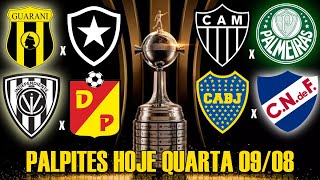 ✅PALPITES FUTEBOL HOJE QUARTA FEIRA 09 DE AGOSTO 2023 + TRIPLA GRÁTIS DA LIBERTADORES @AIRTON DICAS✅