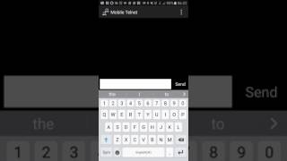 Mobile telnet screenshot 1