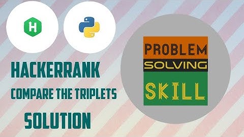 Compare The Triplets | Hackerrank Solution | Problem Solving | Python | In Hindi