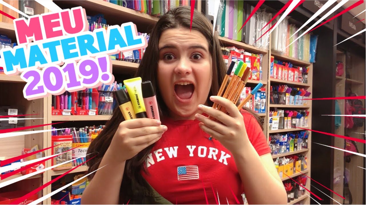 MEU MATERIAL ESCOLAR 2019 !