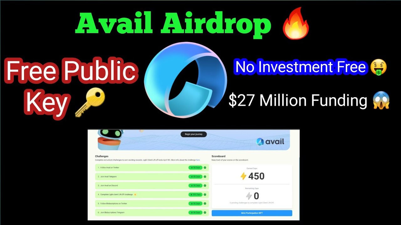 Avail Airdrop Guide || Avail Free Airdrop || Avail Node Run Airdrop ...