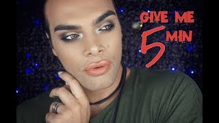 5 MINUTE GREEN & GOLD SMOKEY EYE | CarmiMua