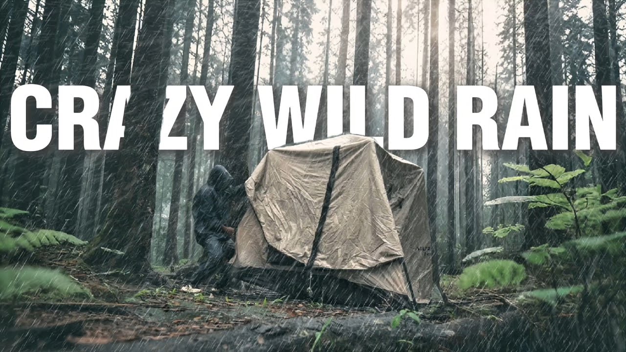 🌧️ Какая жизнь! 🏕️ Кемпинг под проливным дождем, готовка и отдых в гармонии с природой