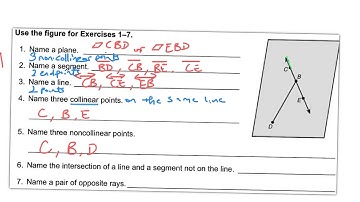 1.1 - ex.1) naming points, lines, planes, & friends