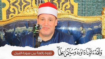من أروع ما يكون ! الشيخ حجاج الهنداوى يتخطى حدود الابداع فى سورة النمل | العبادلة طوخ 2022 HD