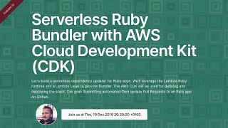 Geminator - Serverless Ruby Bundler