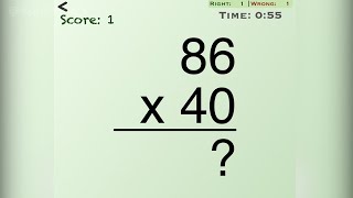 Mental Math Cards iPhone App Improves Your Math Skills -- AppFinders screenshot 1