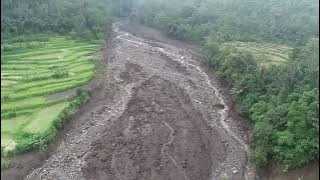 Penantauan hulu  galodo lahar hujan batang malana di gunung marapi, kabupaten tanah datar