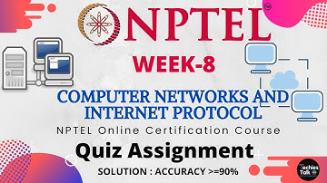 NPTEL Computer Networks And Internet Protocol | Week-8 Quiz Assignment | Online Certification Course