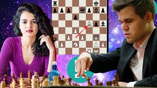 2839 Elo chess game | Magnus Carlsen vs Tania Sachdev 4