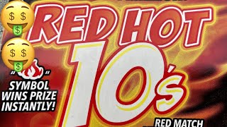 🤑 Win 🔥 Red Hot 10's 🔥 CA Lottery Ticket Scratchers 🤑