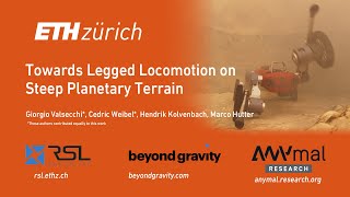 Towards Legged Locomotion on Steep Planetary Terrain