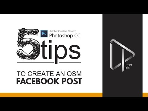  EASY TIPS | how to create facebook Post with Adobe Photoshop CC 