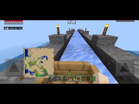 マイクラで氷上ボート作ってみた