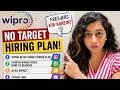 Wipro Stops Fresher Hiring? 😱 No Target Hiring Plan | AI Taking Jobs? Full Truth 2026