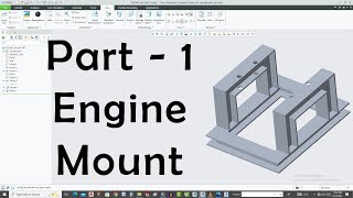 [Part-1] Engine Mount | Irvine Two Stroke Engine 3D Model In Creo | ACS Mechanical