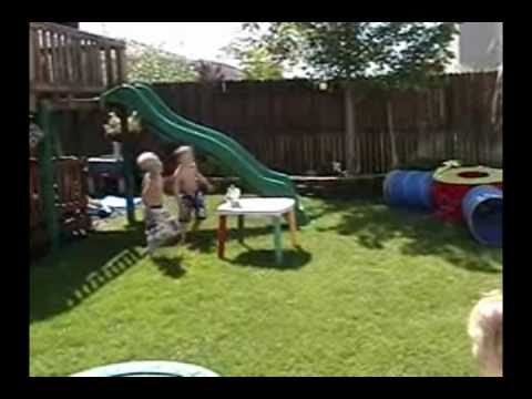 Backyard Obstacle Course for Kids - YouTube