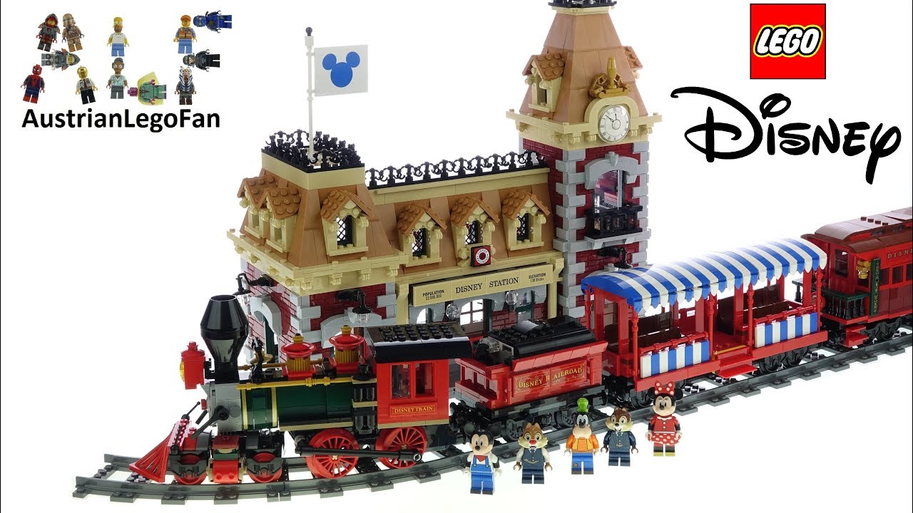 lego disney train and station