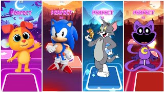 TILES HOP EDM RUSH GAMEPLAY ‼️ Little Angel 🆚 Sonic 🆚 Tom and Jerry 🆚 Catnap
