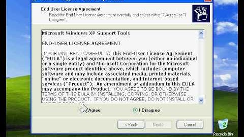 Installing support tools on Windows XP.avi