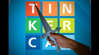 Tinkercad Beginner Tutorial ( Part 17 ) Fantasy Dagger Design and Print! 3D Modeling!