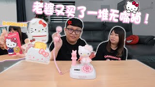 我容易吗！！ 2023年里老婆居然又瞒着我买了那么多Hello Kitty！ 她还想把我的床单都换去无嘴猫的！！