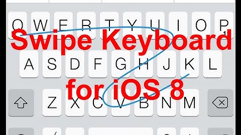 A swipe keyboard for iOS 8