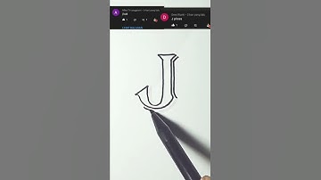 Menggambar huruf J #3d #shorts