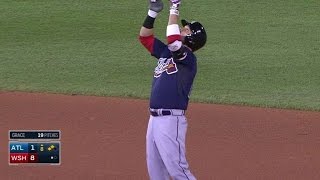 ATL@WSH: Swisher's double puts Braves on the board