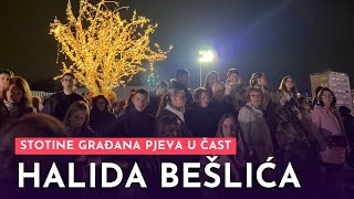 Stotine građana pjeva u čast Halida Bešlića
