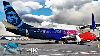 'What is Real?' | Alaska Airlines 737-900ER Seattle - Anchorage, Alaska | A MSFS Experience