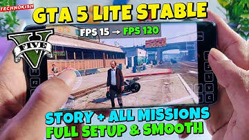 GTA 5 Lite Stable On Android  | Gamehub 5.3.5 Full Setup & Smooth Gameplay Tutorial !