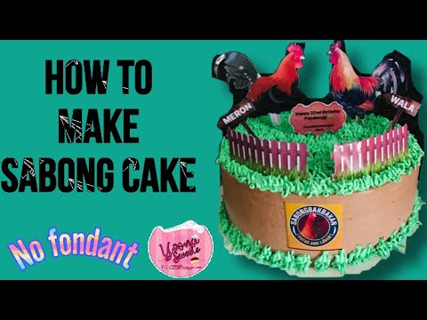 How To Make Sabong Cake Talpakan Cake Youtube