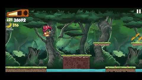 Banana Kong - Power dash through 5 obstacles