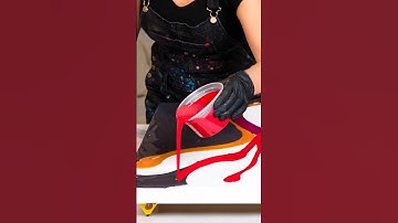 Vibrant RED-VIOLET Gradient... With GRAY? What do you think about this palette?? #shorts #art