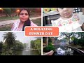 A relaxing summer day  happy full day routine  evening with nature