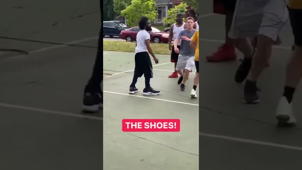 He's Playing Basketball With Size 17 Shoes 😂 