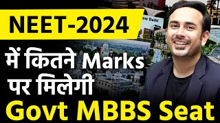 Score/Marks Required To Get Government Medical College | MBBS | Govt. Seat | NEET 2024 | BDS | MCC |