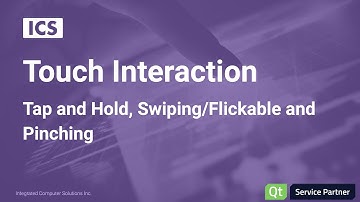 Touch Interaction - Tap and Hold, Swiping/Flickable and Pinching