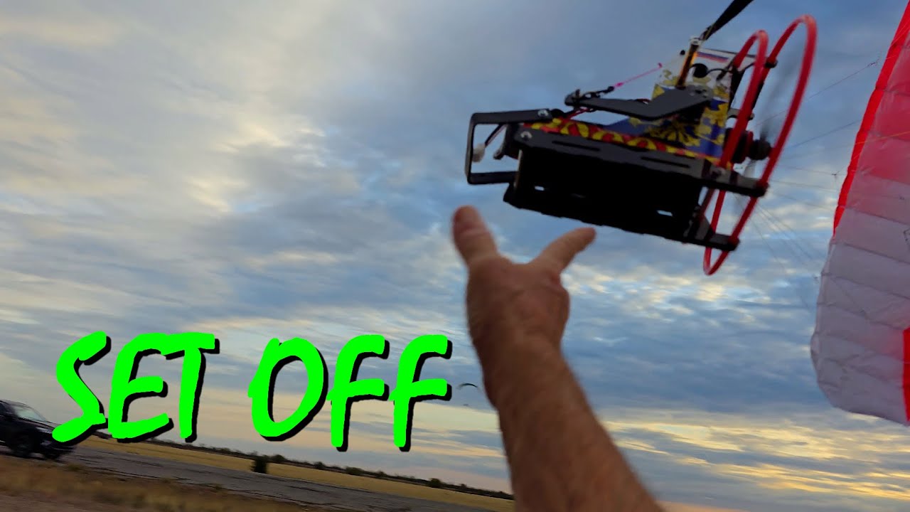 RC paramotor with a two-layer wing 2.8