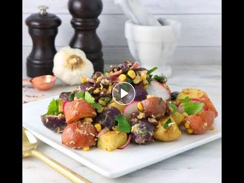 Tri Colored Mexican Potato Salad