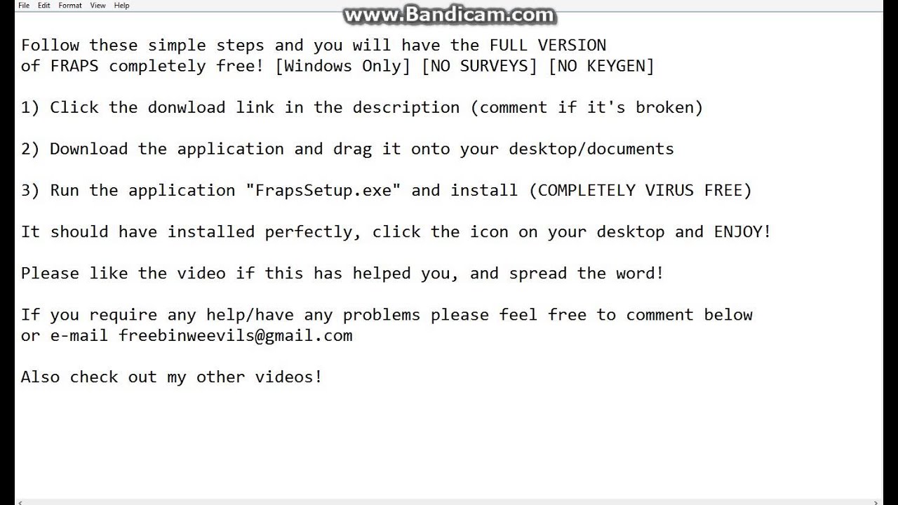 Download FRAPS for free! [FULL] [No Surveys] [No Keygen]