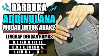 SANGAT MUDAH DITIRU!!! TUTORIAL DARBUKA ADDINULANA (Tanpa Roll dan Tanpa Slap)