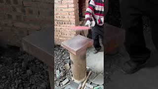 Sharpen Meat Cleaver at Home  Easy Hand Sharpening Technique #shorts