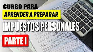 CURSO DE IMPUESTOS | INCOME TAX | PARTE I