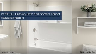 Installation – Cursiva Bath and Shower Faucet