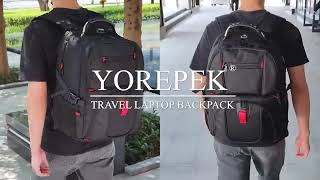 640x360 Amazon com YOREPEK Travel Backpack, Extra Large 50L Laptop